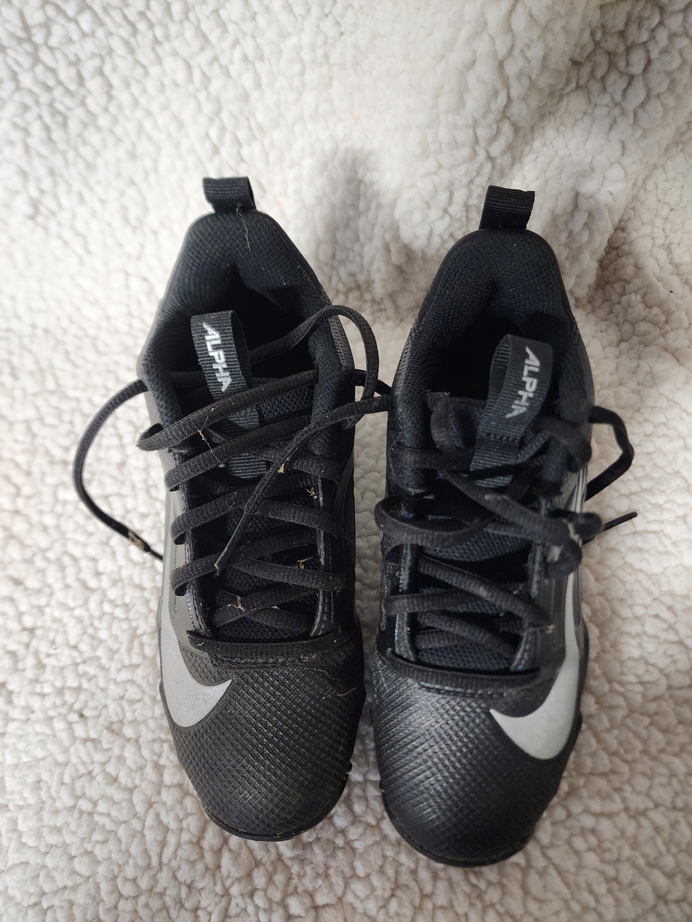 Boy's Black Football Cleats